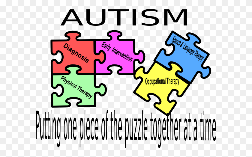 600x464 Autism Puzzle Logo Clip Art - Physical Therapist Clipart