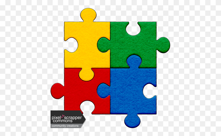 456x456 Autism Puzzle Pieces Graphic - Autism Puzzle Piece PNG