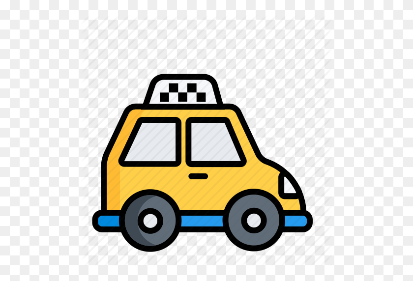 512x512 Auto, Taxi, Pirateo, Carro De Hackney, Taxi, Taxi, Icono De Tráfico - Imágenes Prediseñadas De Taxi Taxi