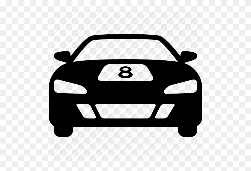 512x512 Auto, Coche, Arrastre, Nascar, Carrera, Coche De Carreras, Icono De Carreras - Sprint Car Clipart