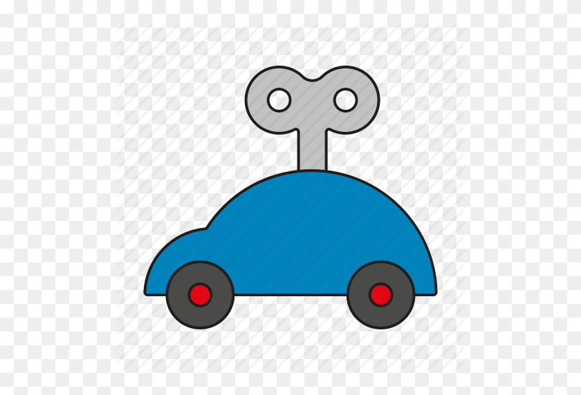 512x512 Auto, Car, Toys, Vehicle, Windup Car, Windup Toy Icon - Baby Toys Clipart