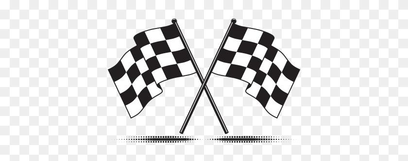 400x273 Auto Racing Racing Flag Clipart - Racing Flag Clipart