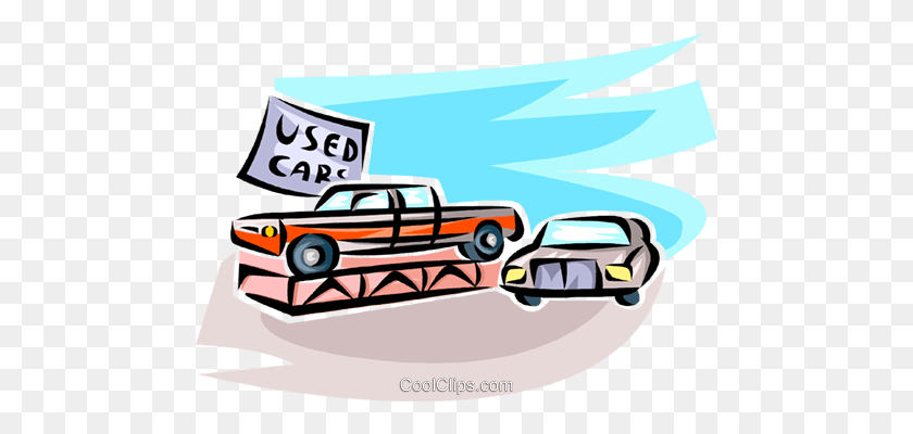 480x340 Auto Sales Royalty Free Vector Clip Art Illustration - Pick Up Clipart