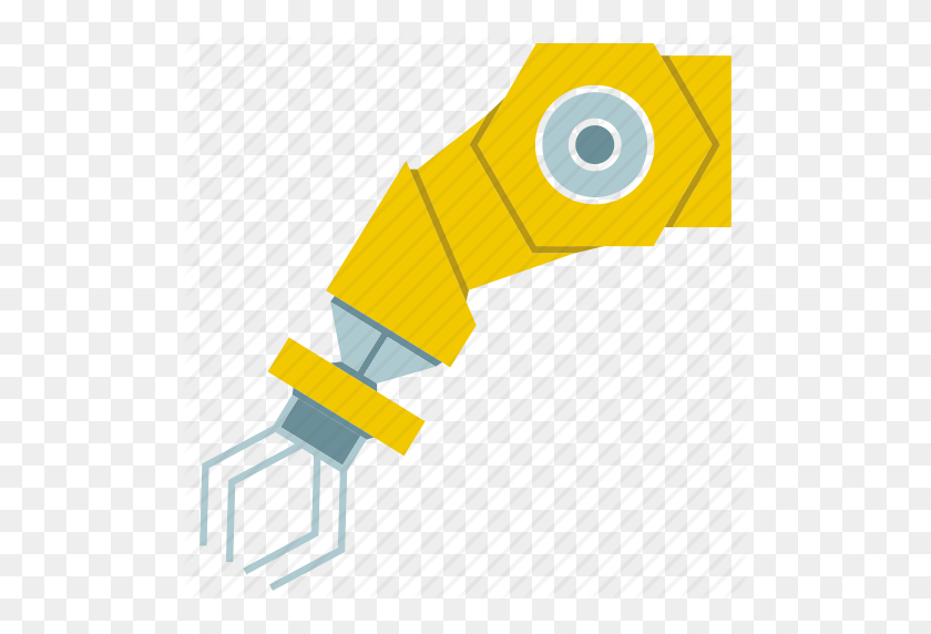 512x512 Automatizar, Industrial, Máquina, Fabricación, Robot, Brazo Robótico - Mano De Robot Png