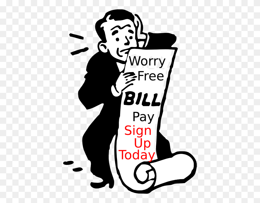 432x596 Automatic Bill Pay Clip Art - Bill Clipart