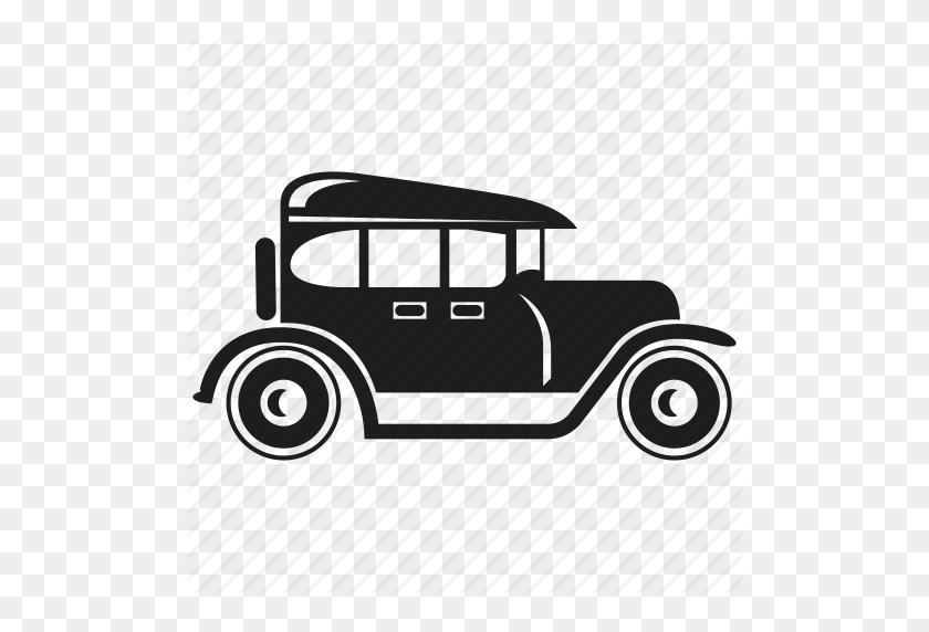 512x512 Automóvil, Coche, Coche Clásico, Retro, Transporte, Vehículo, Icono Vintage - Coche Vintage Png