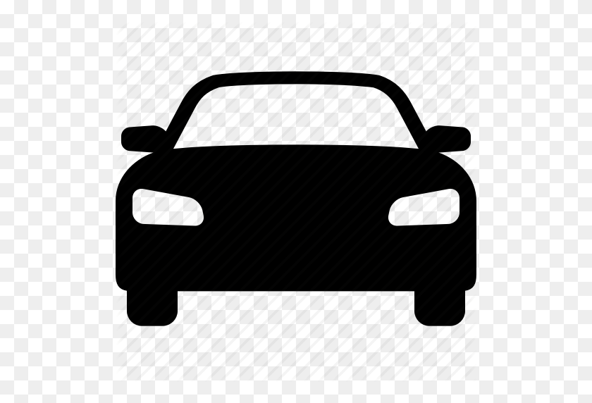 512x512 Automobile, Car, Front, Sedan, Transportation, Vehicle, View Icon - Car Front View PNG