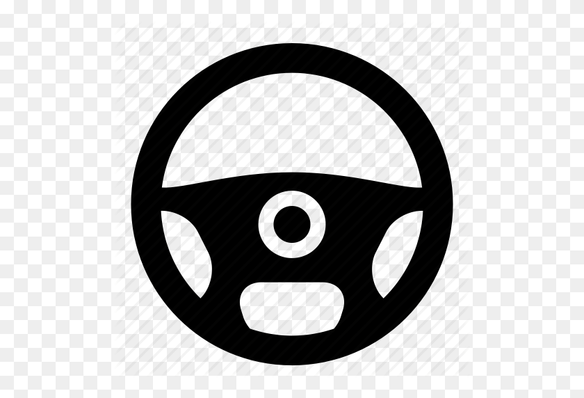 512x512 Automotive, Driver, Steering, Wheel Icon - Wheel PNG