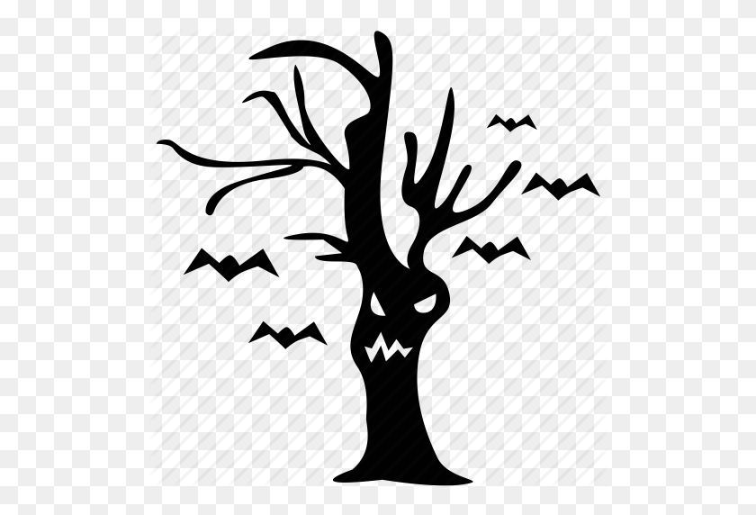 512x512 Autumn, Awful, Carving, Coffin, Ghost, Horror, Tree Icon - Dead Tree PNG