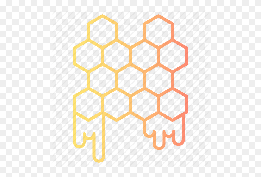 512x512 Autumn, Bee, Candy, Food, Honey, Honeycomb, Sweet Icon - Honey Comb PNG