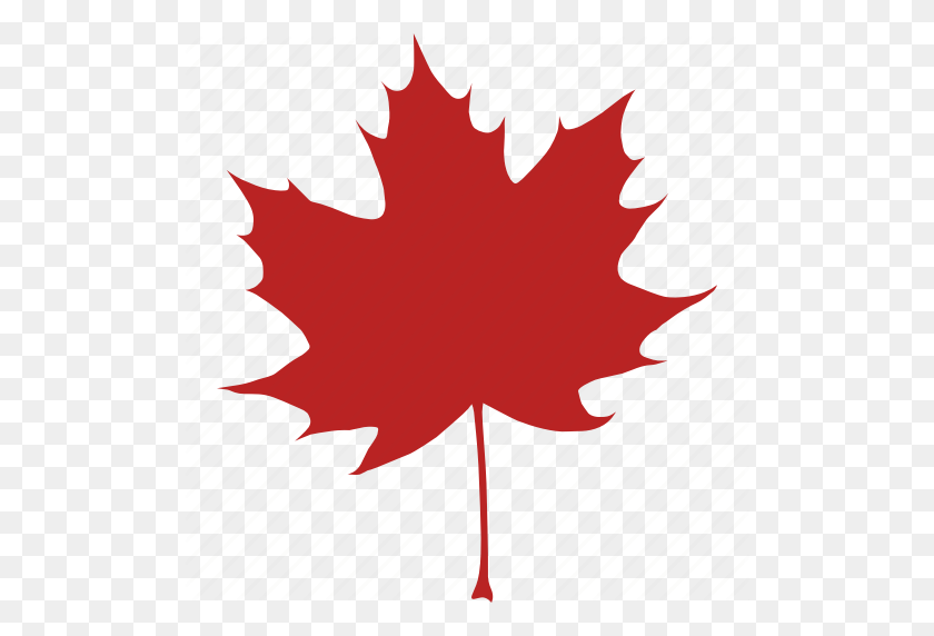 512x512 Осень, Канада, Канадский, Осень, Лист, Клен, Красный Значок - Канадский Лист Png