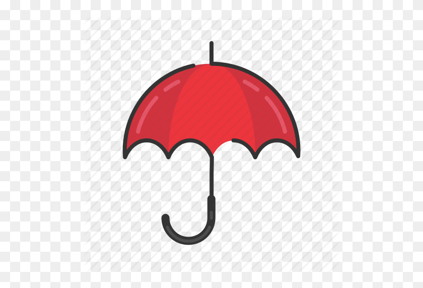 512x512 Autumn, Fall, Protection, Rain, Season, Umbrella Icon - Umbrella And Rain Clipart