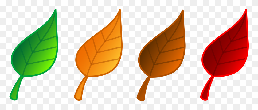 7840x3006 Autumn Leaves Clip Art, Free Clipart Images - Thanksgiving Leaves Clipart