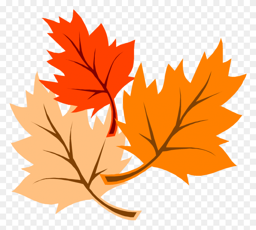 1024x912 Autumn Leaves Clipart Corner - Fall Leaves Border PNG