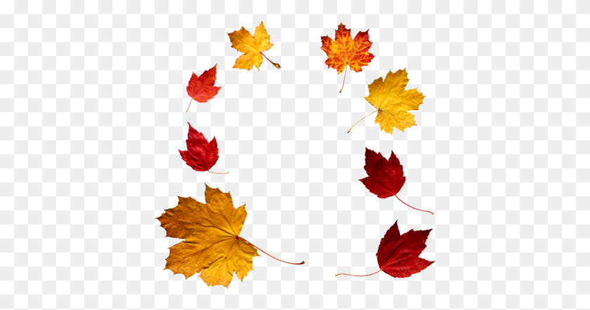 400x382 Autumn Leaves Png Images Transparent Free Download - Fall Leaves Border PNG