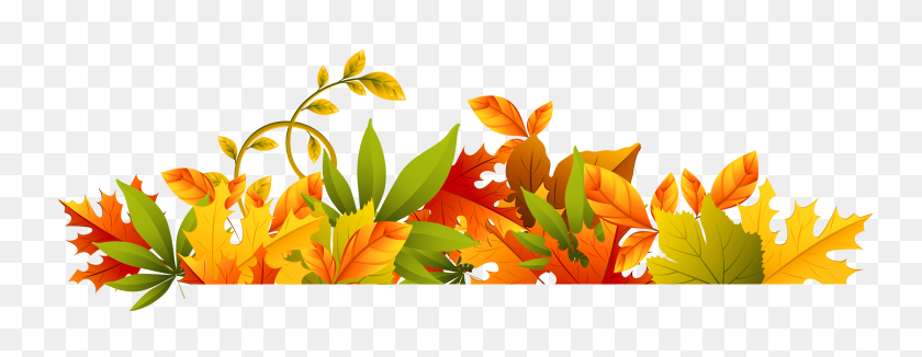 5264x1796 Autumn Png Transparent Autumn Images - Fall Leaf PNG