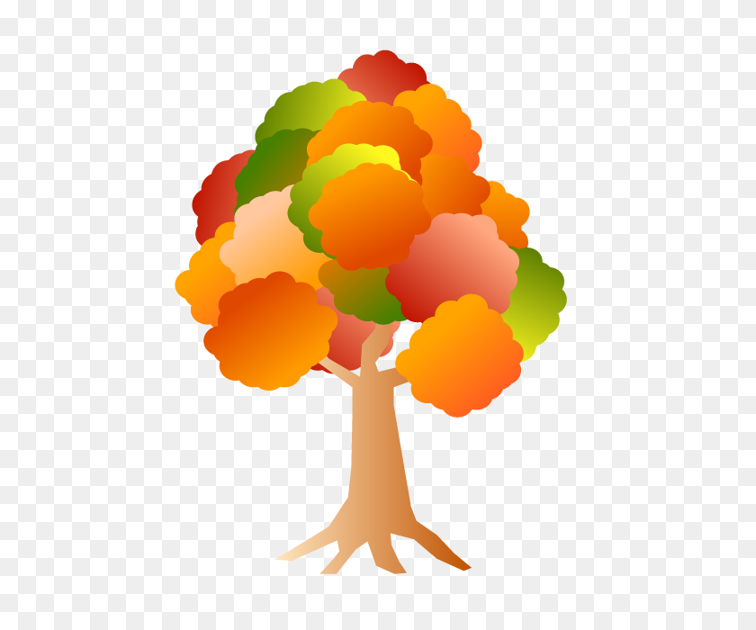 640x640 Autumn Trees Maple Autumn Leaves Orange Red Gradation - Disaster Clipart