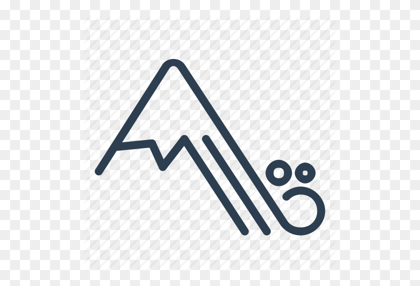 512x512 Avalanche, Danger, Disaster, Mountain, Natural, Snow, Snow Slide Icon - Snow PNG Transparent