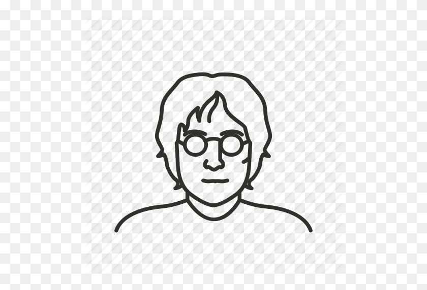 512x512 Avatar, Beatles, Harry Potter, John Lennon, Lennon Icon - John Lennon PNG