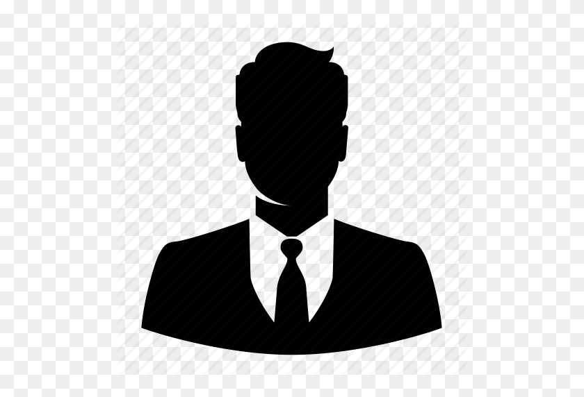 512x512 Avatar, Business, Businessman, Male, Man, Silhouette, User Icon - Male Icon PNG
