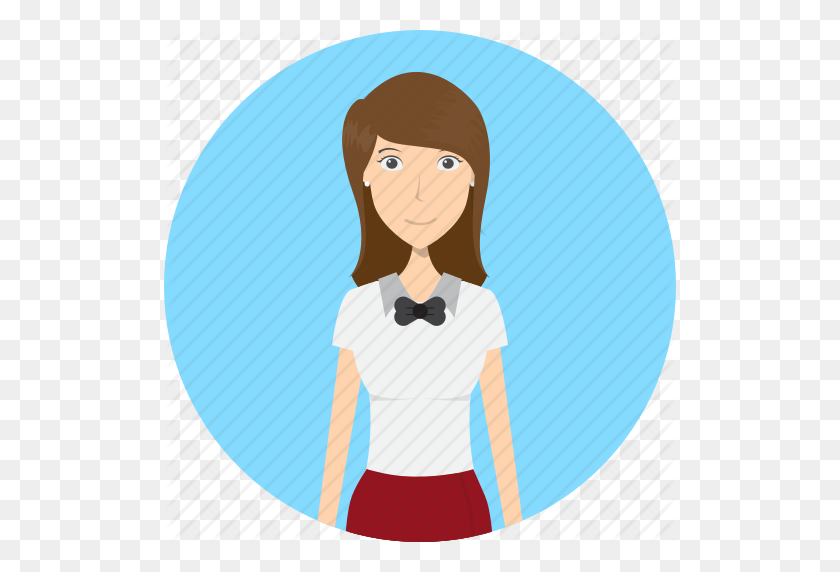512x512 Avatar, Career, Character, Face, Female, Profession, Waitress Icon - Waitress PNG