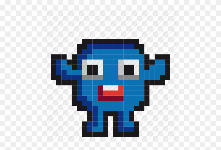 512x512 Avatar, Dibujos Animados, Personaje, Juego, Juegos, Monstruo, Icono De Pixel Art - Pixel Art Png