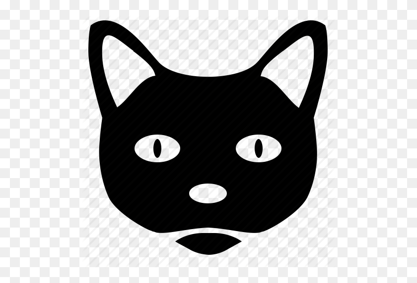 512x512 Avatar, Cat, Face, Head, Smiley Icon - Cat Head PNG
