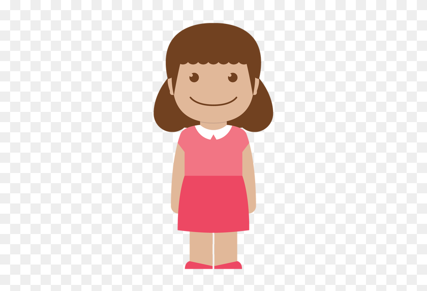 512x512 Avatar, Child, Female, Girl, Kid, Person, Pink Icon - Girl PNG