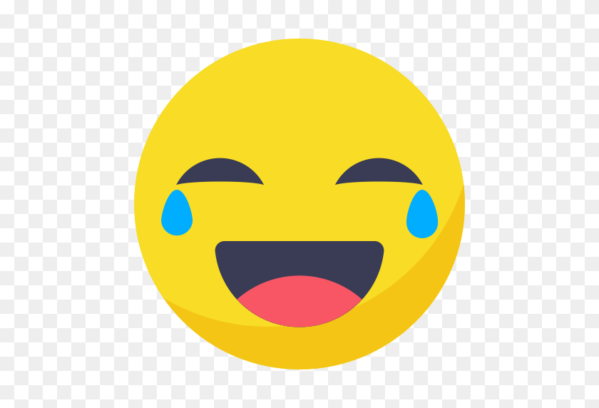 512x512 Avatar, Cry, Face, Laugh, Lol, Smile, Smiley Icon - Laugh PNG