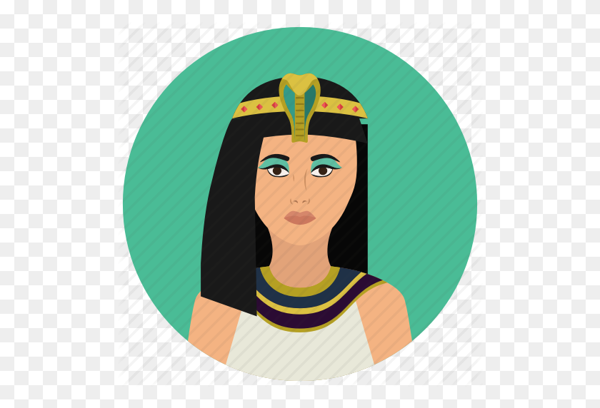 512x512 Аватар, Культура, Люди, Фараон, Пользователь, Значок Женщина - Фараон Png
