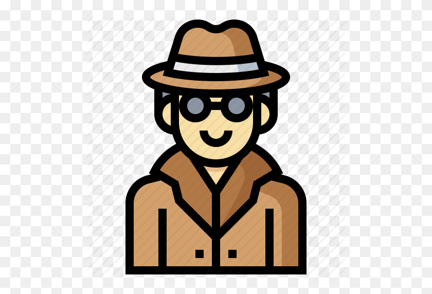 512x512 Avatar, Detective, Human, Man, Occupation, Profession Icon - Detective PNG