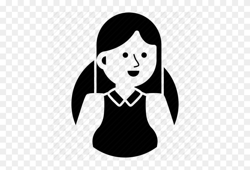 512x512 Avatar, Emoji, Expresión, Niña, Feliz, Secretaria, Icono De Mujer - Girl Emoji Clipart