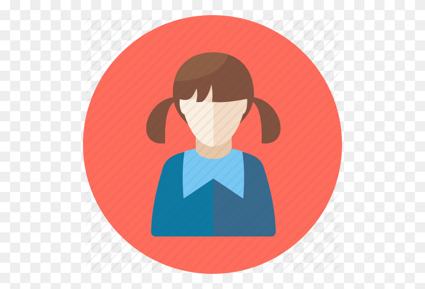 512x512 Avatar, Girl, Student, User Icon - Girl Icon PNG