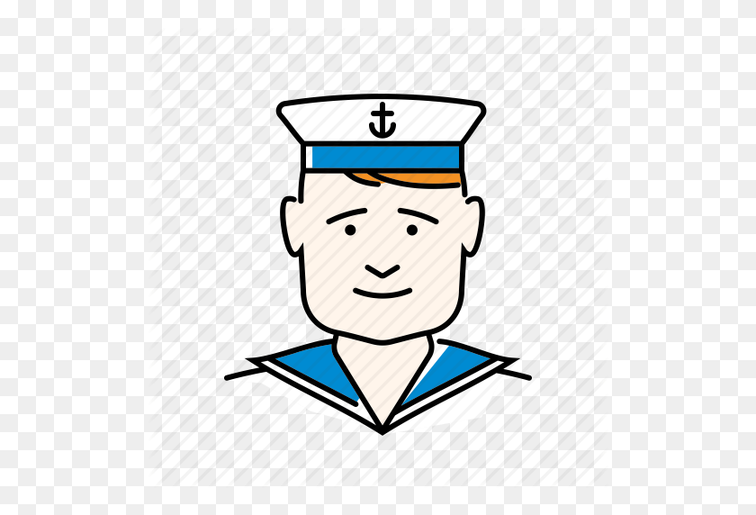 512x512 Avatar, Man, Navy, People, Profession, Sailor Icon - Sailor PNG