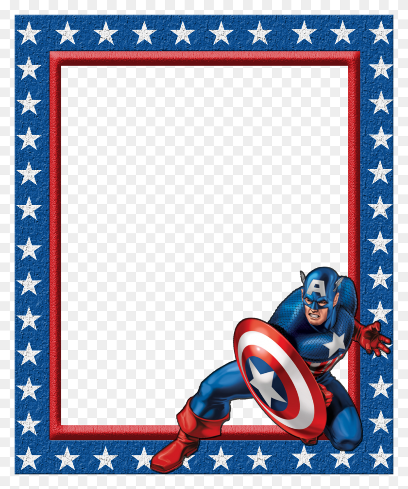 1396x1694 Avengers Frame Group With Items - Marvel Superhero Clipart