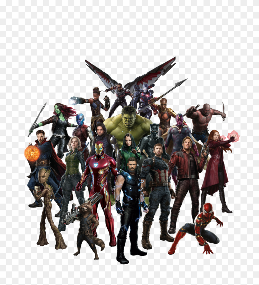 1024x1135 Avengers Infinity War Team - Infinity Gauntlet PNG