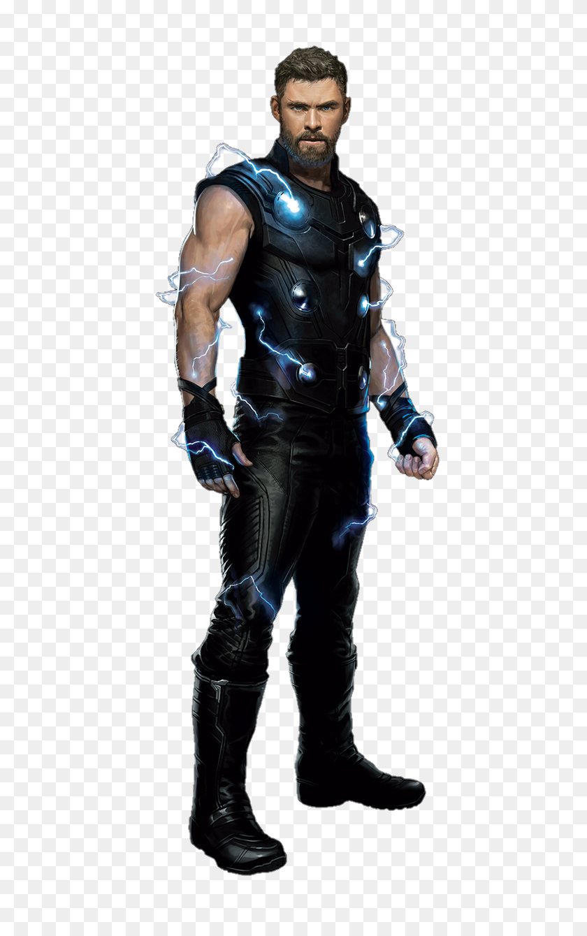 489x1280 Avengers Infinity War Thor Png - Thor PNG