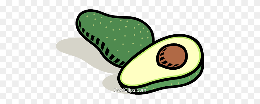 480x276 Aguacate Royalty Free Vector Clipart Illustration - Avocado Clipart