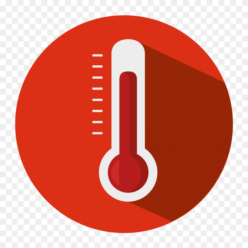 1000x1000 Aw Heating Cooling - Thermometer Clip Art