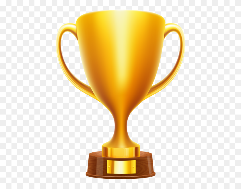 460x600 Award Cup Transparent Png Clip - Trophy Clipart