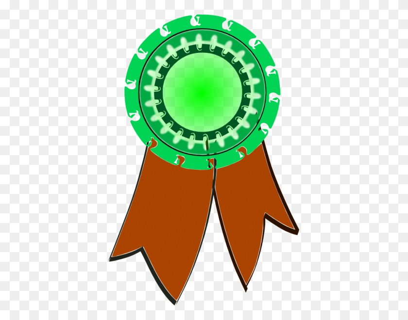 393x600 Award Ribbon Clipart Green All About Clipart - Winner Ribbon Clipart