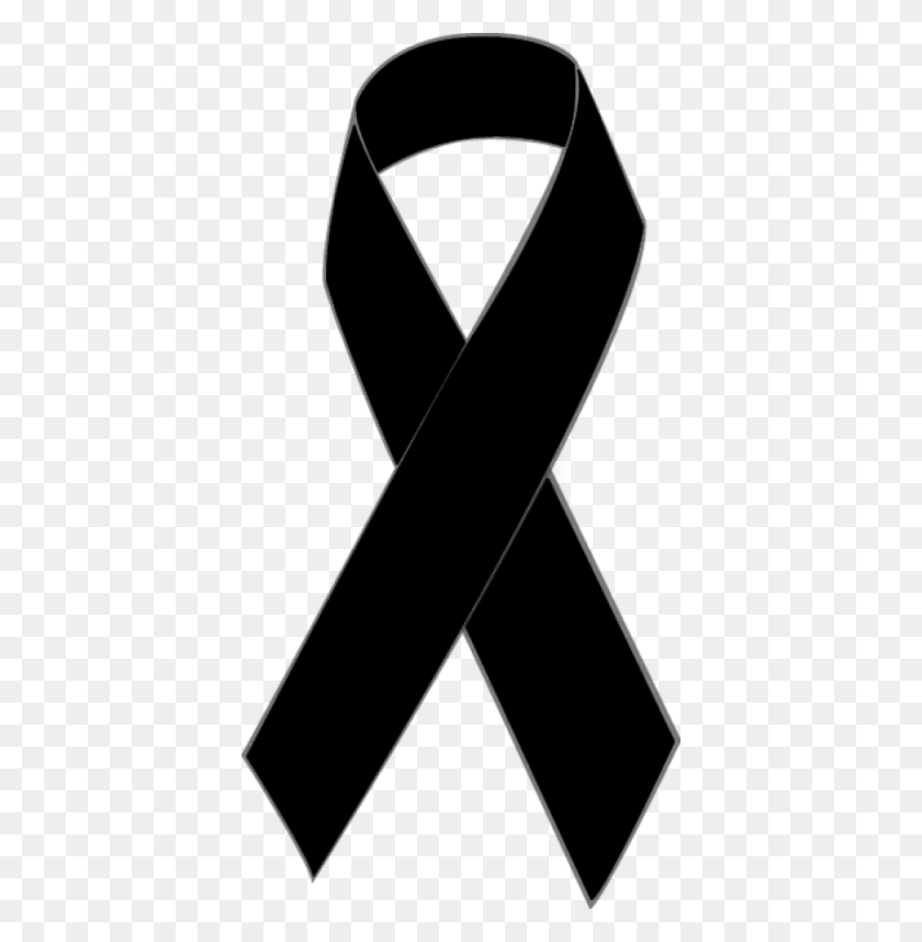 400x798 Awareness Ribbon Black Ribbon Clip Art Cancer - Black Ribbon PNG