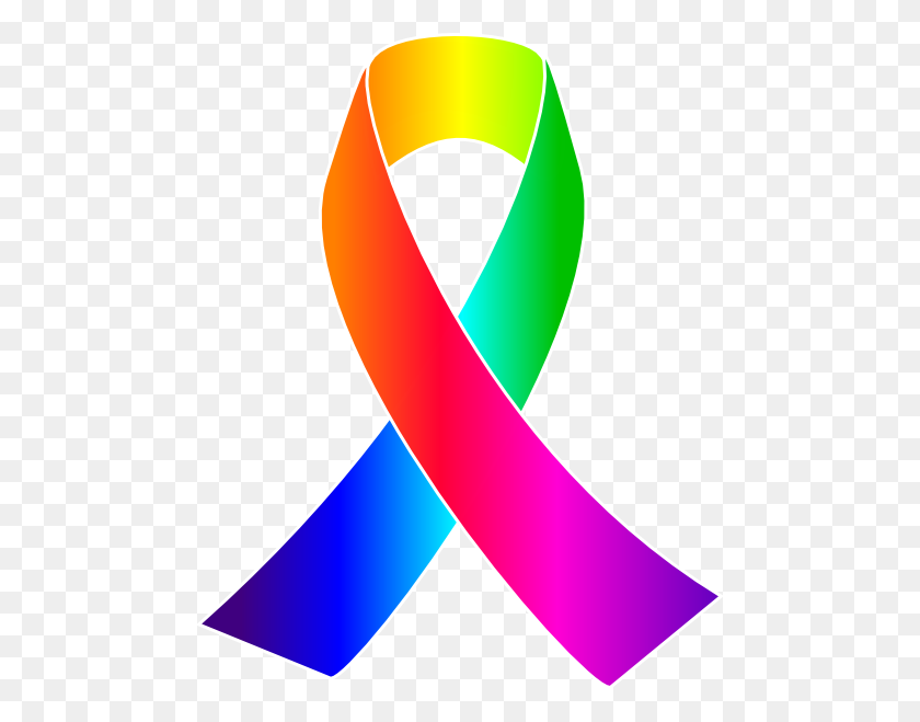 480x599 Awareness Ribbons Clip Art Rainbow Awareness Ribbon Clip Art - Ribbon Clipart