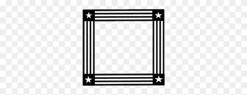 280x263 Awesome Black And White Frames Striped Frames - White Stripes PNG
