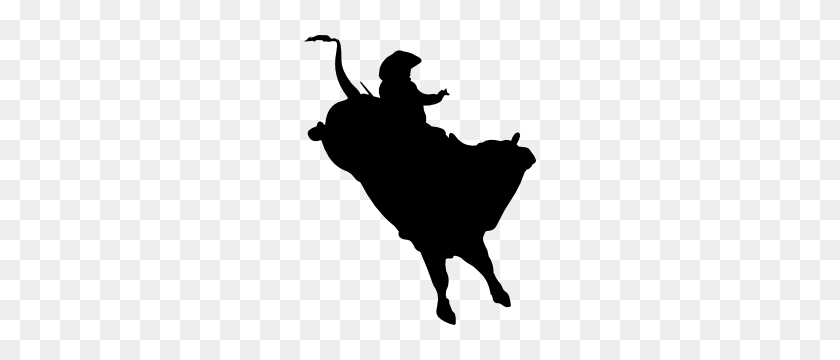 300x300 Awesome Cowboy Rodeo Bull Rider Sticker - Rodeo PNG