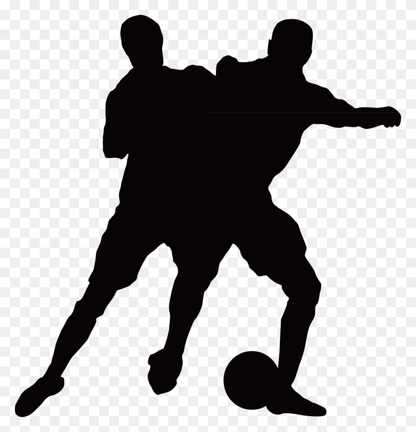 2484x2587 Awesome Soccer Football Player Silhouettes Stock Vector Soccer - Football Player Silhouette PNG