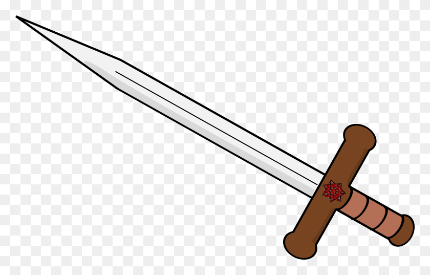 2400x1468 Awesome To Do Sword Clip Art Clipart - Medieval Sword Clipart