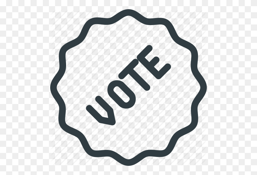 512x512 Awward, Badge, Reward, Sticker, Vote, Voted Icon - I Voted Sticker PNG