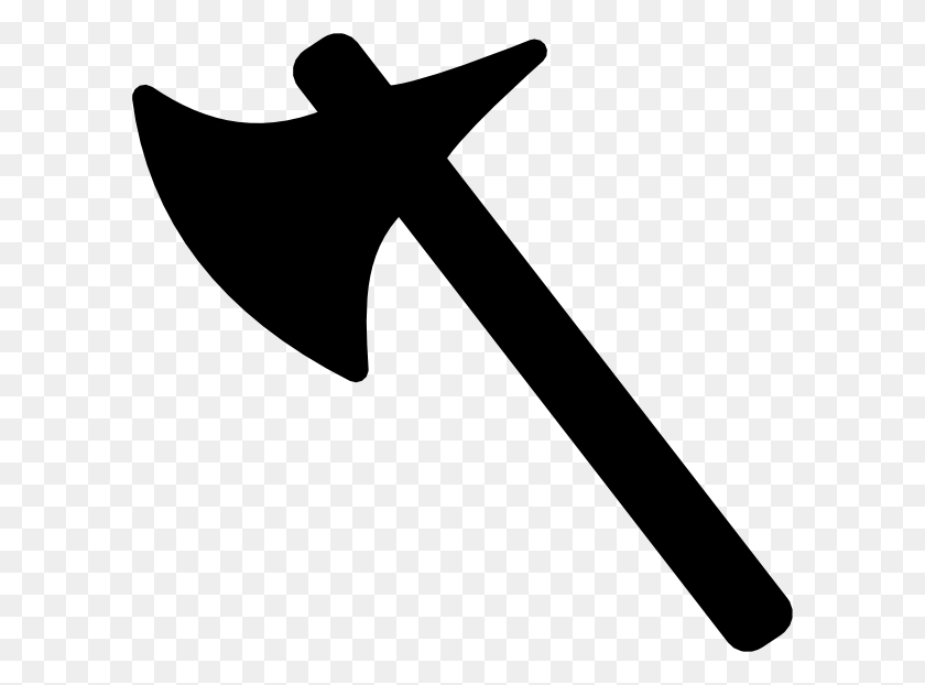 600x562 Axe Clip Art Black And White - Ax Clipart Black And White