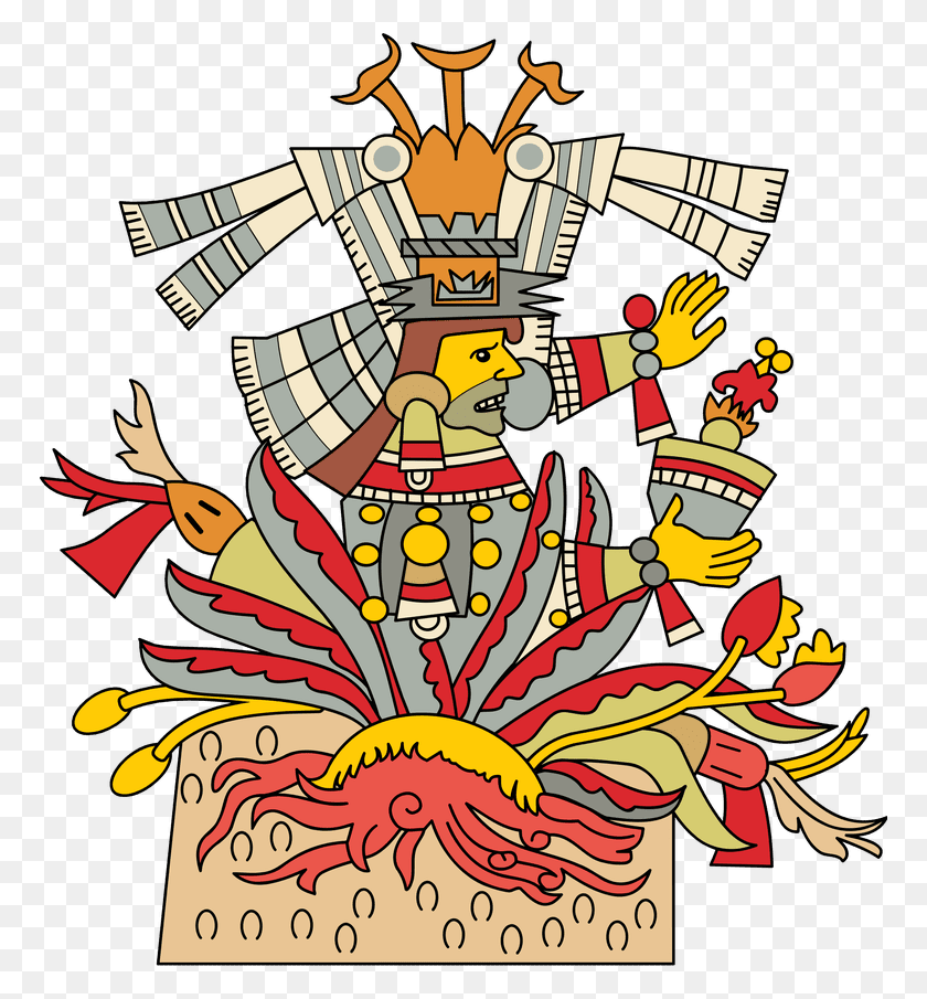 768x845 Aztec Clipart Aztec God - Aztec Clipart